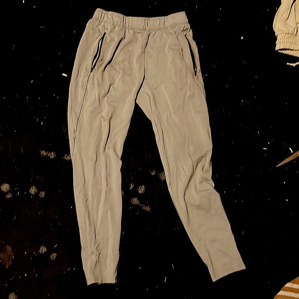 White sweat pants